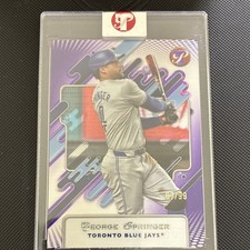 2025 Topps Finest Uncommon George Springer #141 Purple Checkerboard /99