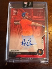 Pete Alonso Topps Now Road To Opening Day Autograph RED #6/10 METS-SSP-FAST SHIP