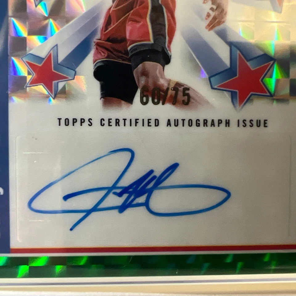 2024-25 Finest Colossal Shot Green Refractor Jerry Stackhouse AUTO 60/75 Foto 3 de 3