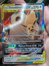 Pokémon TCG Sun & Moon Team Up Tag Team Eevee & Snorlax GX 120/181 NM on eBay