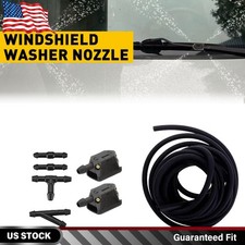 2X Windshield Wiper Washer Nozzle 2m Hose For Chevrolet Malibu Equinox Blazer