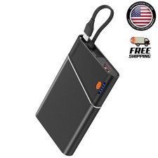 10000mAh Fast External Portable Power Bank Backup Battery Charger For Cell Phone
