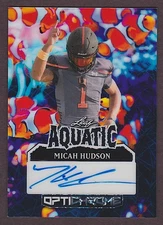 2025 Leaf Optichrome Micah Hudson Aquatic Clown Fish RC Auto 1/1 Texas Tech WR