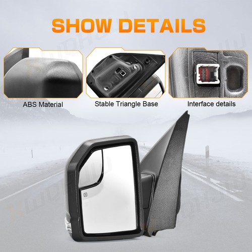Door Mirror Power Glass Manual Fold Driver Side For 2015-2020 Ford F150 - Picture 6 of 9