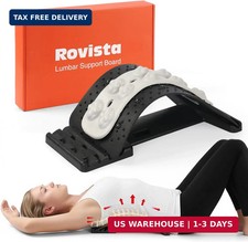 Premium Back Stretcher for Lower Back Pain Relief - 4-Level Adjustable Lumbar Su