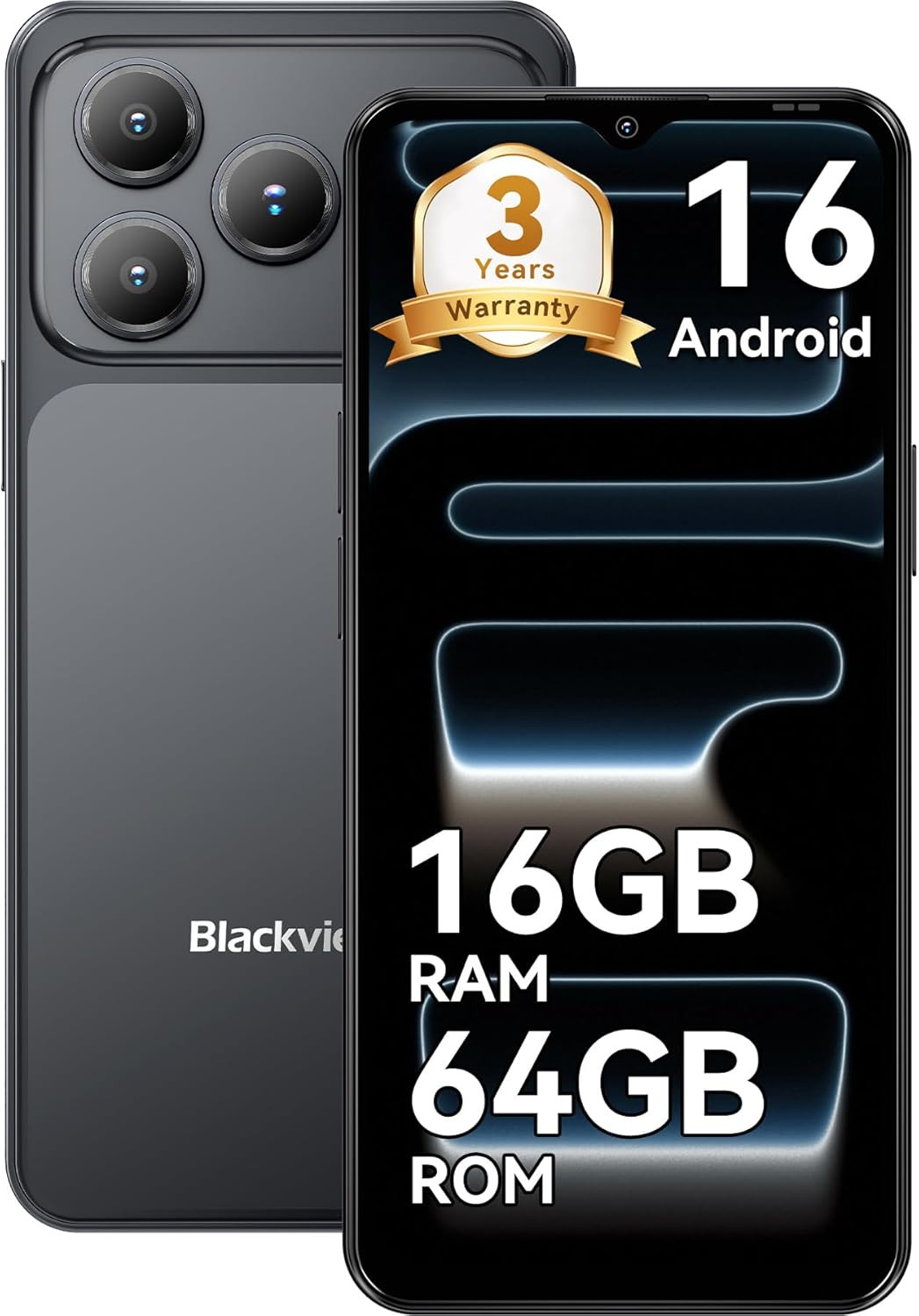 WAVE 7C Smartphone Offerta Android 16, 32MP+13MP 6.56", 16GB+64GB/2TB TF Cellula
