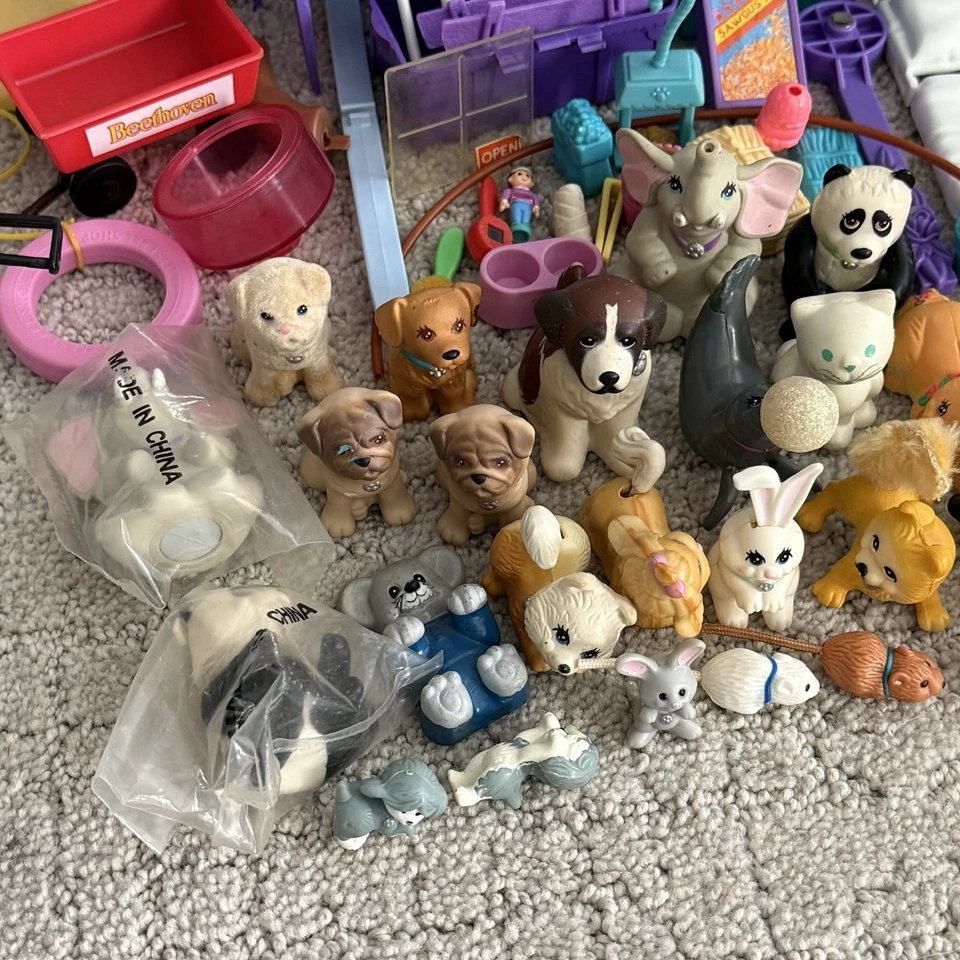 Vintage 1992 Littlest Pet Shop Kennel Play Case Animal Pets Accessories LOT RARE - Image 2 of 4