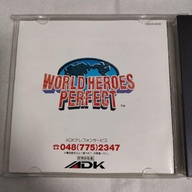 World Heroes Perfect NeoGeo CD 1995 Region free Adk Japanese game SNK USED