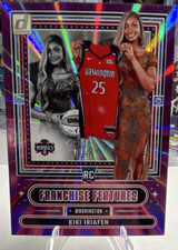 Panini Donruss WNBA Franchise Features Kiki Iriafen #18 Mystics Rookie /49