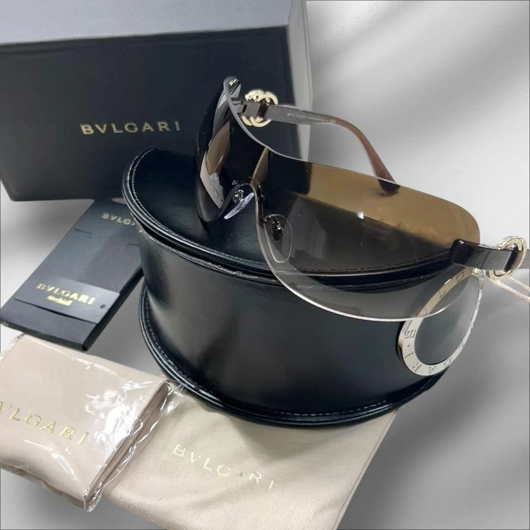 Bvlgari Shield Brown Sunglasses for Women for sale | eBay display picture 1