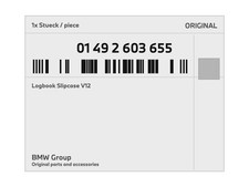 Genuine Bmw Logbook Slipcase V12 01-49-2-603-655 New