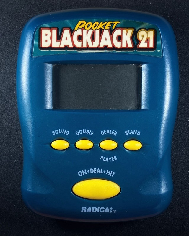 1997 Radica Pocket BlackJack 21 Handheld Game Tested & Works Comes With Battery