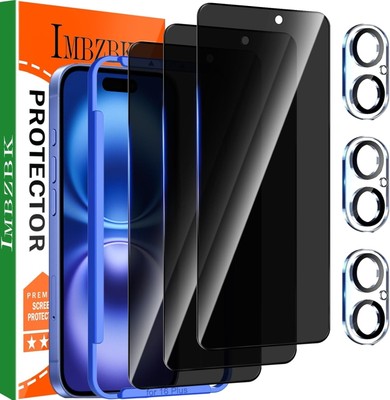 IMBZBK 3 Pack Privacy Screen Protector for iPhone Plus 16 iPhone Plus FT 16