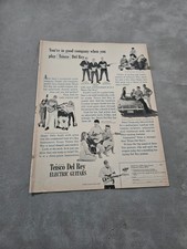 TBOOK47 MAGAZINE ADVERT 11X8" TEISCO DEL REY ELECTRIC GUITARS