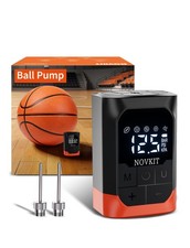Portable Electric Ball Pump Inflator and Deflator with Foldable Needle, Recha...