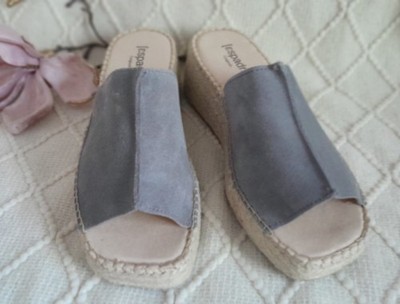 NEU / Espadrij l' Originale / Pantoletten / Sandaletten / 39 / grau / Boho Chic