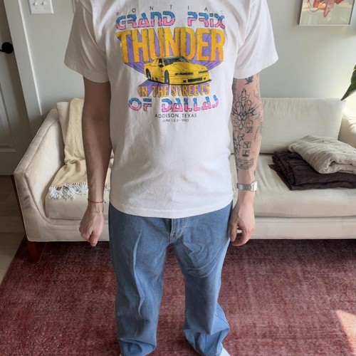 Screen Stars Men's white multi T-shirt