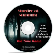 Murder at Midnight, 481 Thriller Horror, Old Time Radio Shows, OTR, DVD CD G08