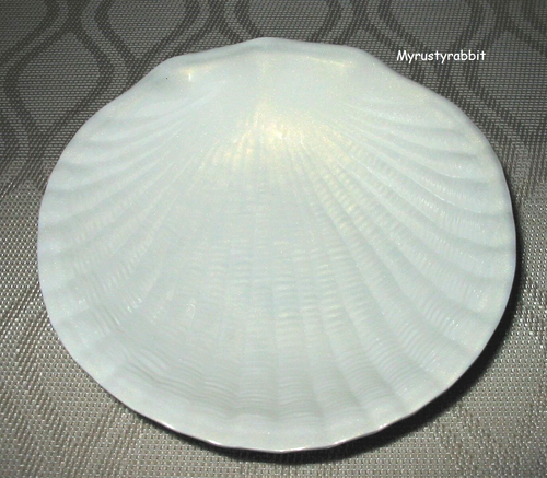 Sea Shell Melamine Salad Bowls - Set of 4 - Coastal Collection 7" Indoor Outdoor - Picture 3 of 4