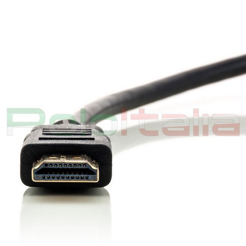 Cavo 0,5m HDMI 1.4 High speed 3d 4k oro Full hd tv pc Xbox360 PS3 PS4 corto 50cm - Foto 3 di 3