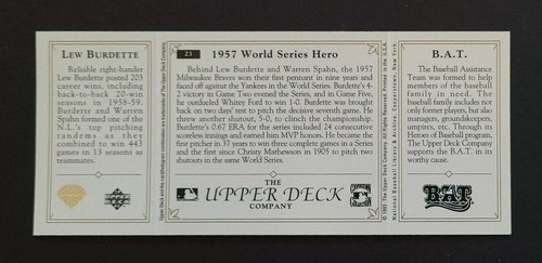 1993 Upper Deck All-Time Heroes Baseball Complete Your Set - Select Single(s) - Picture 47 of 329