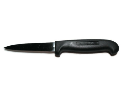 NELLA 3-1/2'' Paring Knife Black Handle NEW 