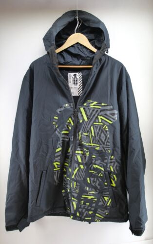 Grenade Fatigue Project Snowboard Ski Snow Hooded Jacket Black Mens LARGE