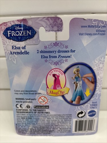 Rare Disney Frozen Magiclip Elsa Doll Includes 2 Clip-On & Kristof Figures New - Picture 5 of 12