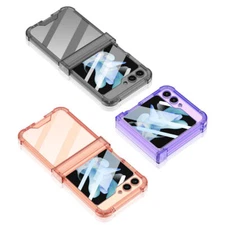 For Samsung Galaxy Z Flip 5 4 3 Hinge Slim Clear Case Cover Screen Protector