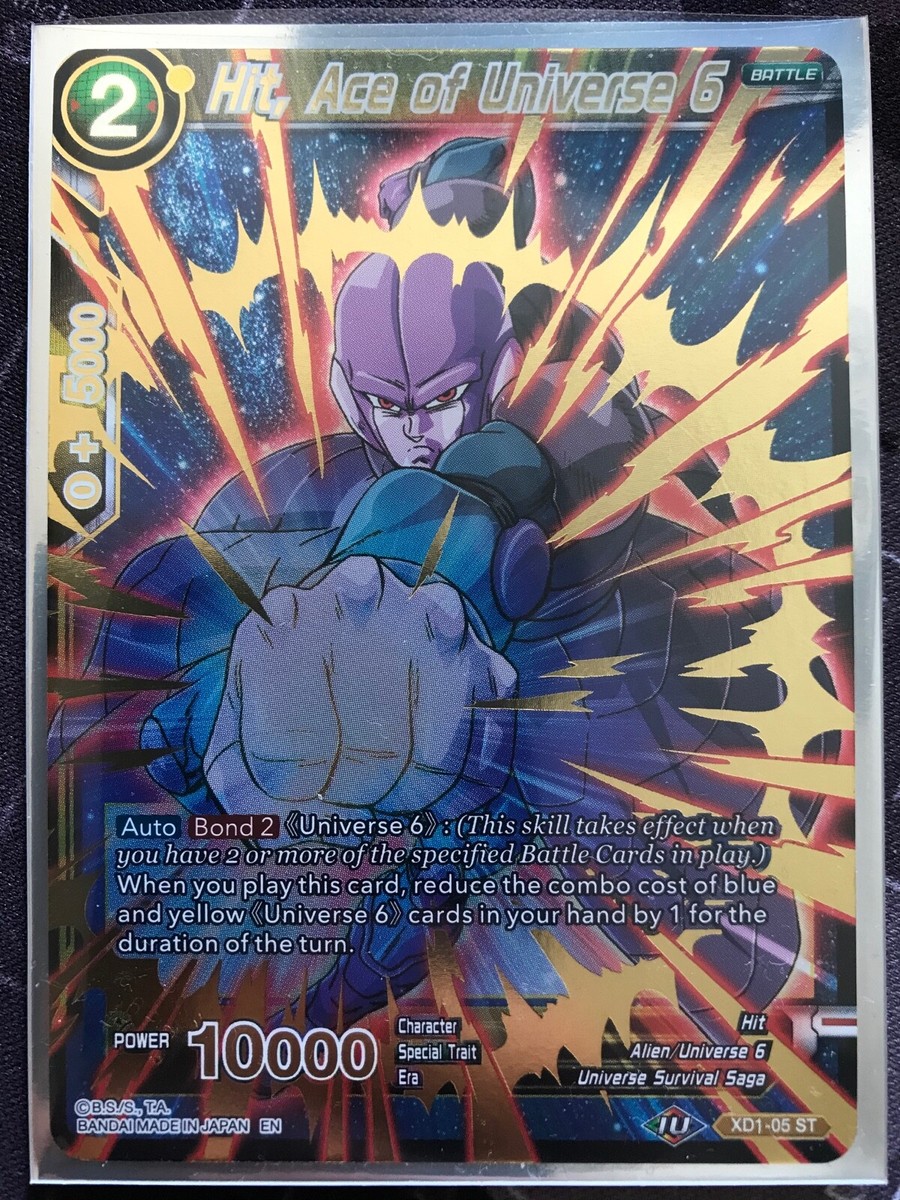 Dragon Ball Super Card Game - XD1-05 ST - Hit, Ace of Universe 6 (Foil) *NM*