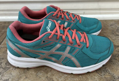 Asics Jolt Womens US Size 8.5 tennis Shoes Sneakers Blue pink T7K8N