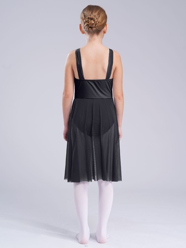 Kinder Mädchen Tanzbekleidung Lyrisch Kleid Leistung Rock Ärmellos Bodysuit DE - Bild 71 von 102