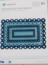 QuicKutz/Lifestyle Crafts Nesting Eyelet Rectangles 6 cutting dies DC0162
