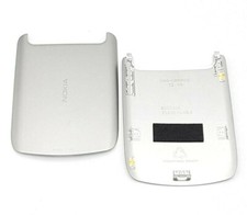 Originale Nokia C7-00 B - cover coperchio vano batteria back cover argento NUOVO