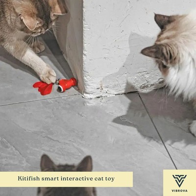 Kitifish Smart Interactive Cat Toy - Cat Exercise Toy - Moving Fish Cat Toy