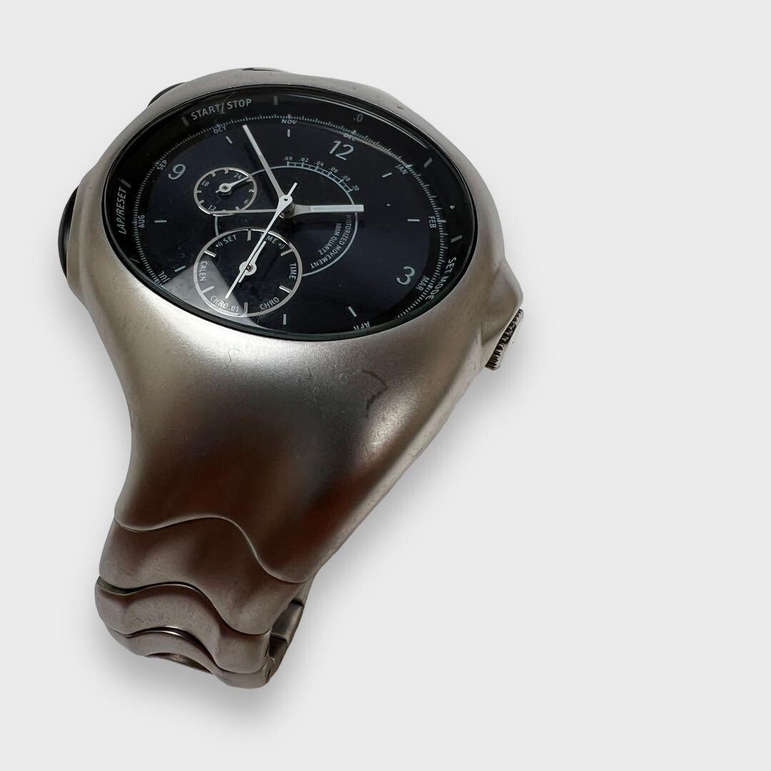 00s NIKE TRIAX ARMOERED Men's Chrono WristWatch Y2K Black 00s NIKE TRIAX ARMOERED Men's Chrono WristWatch Y2K Black