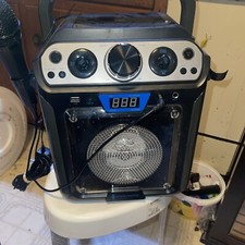 Singing Machine SML712BK CD G/MP3 G Karaoke Player Bluetooth W/ 2 Microphones