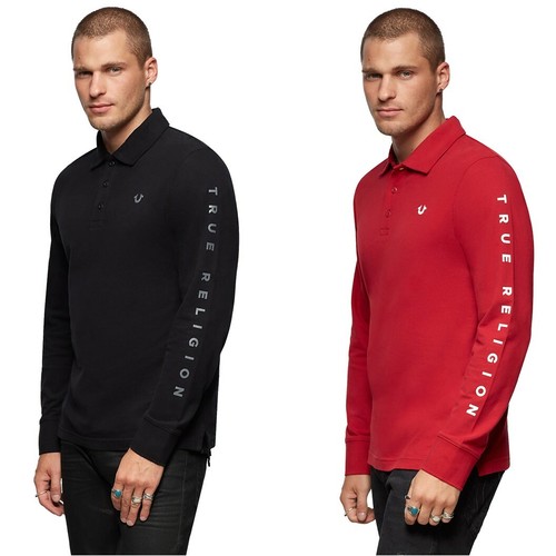 True Religion Men's Long Sleeve Block 