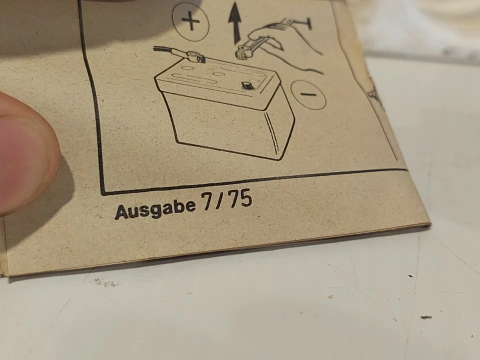 NOS VDO anmeter amps Gauge 1975 cockpit vintage black car truck  F174 - Image 3 of 4