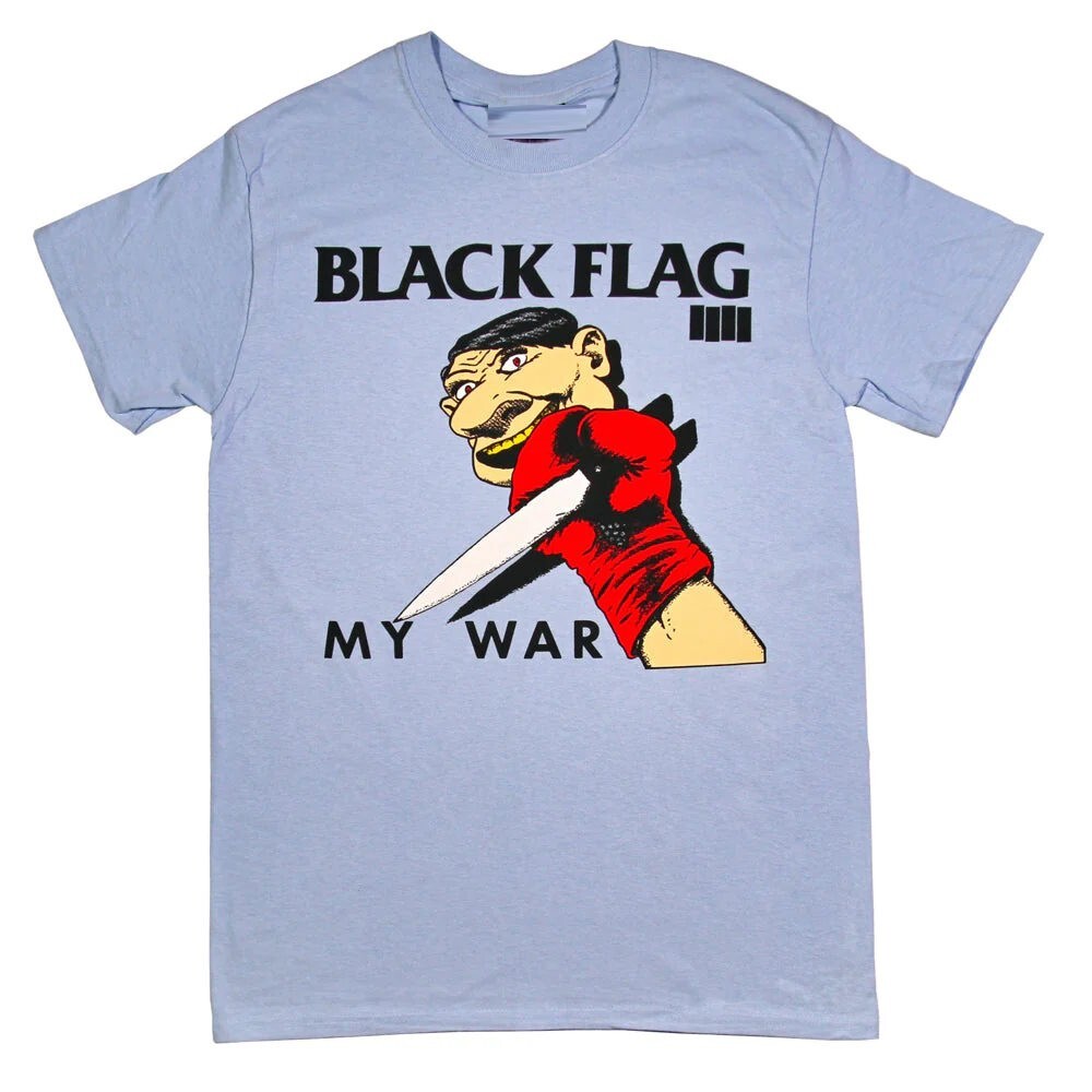 Black Flag My War Album T-shirt SST Records Band Tee