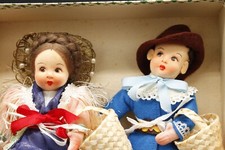 Vintage 7.5 Lombardi Fiori Felt Lenci Type Mascotte Firenze Italy Dolls New Box