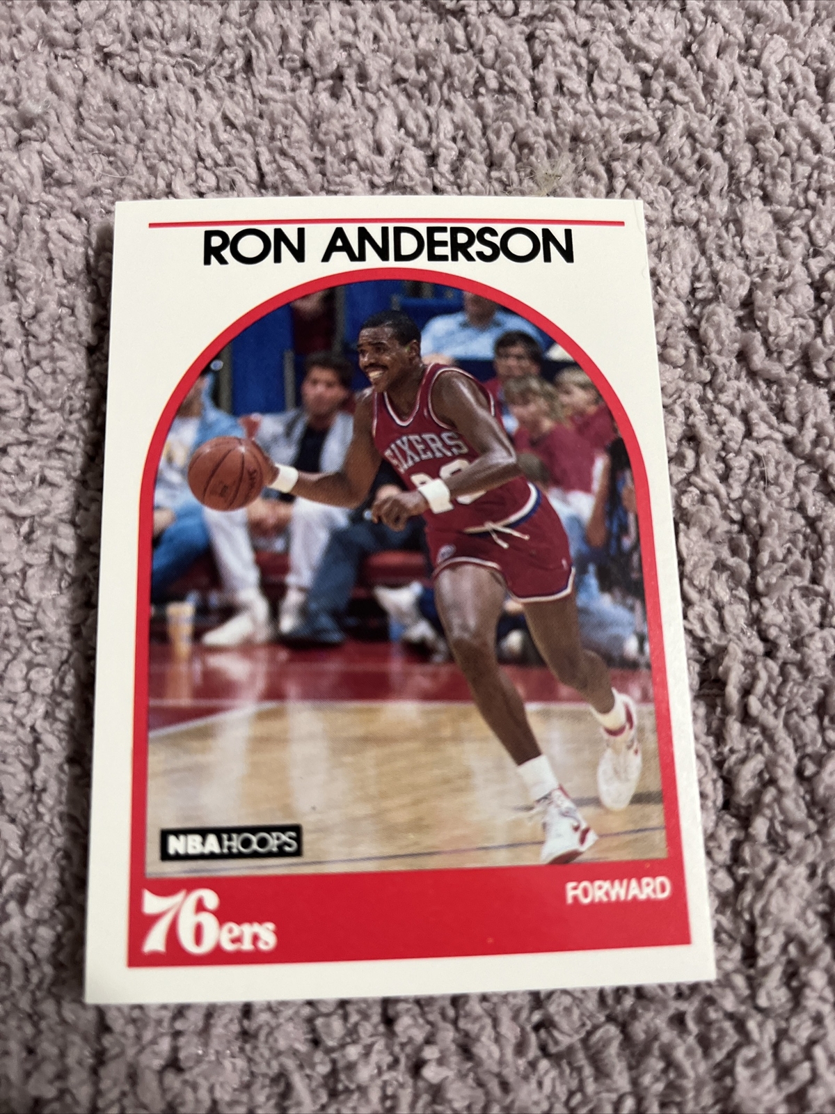 1989-90 NBA Hoops Basketball Ron Anderson #32 Philadelphia 76ers