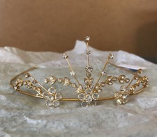Dazzling 'Izzy' Tiara By Jon Richard - Sparkling Rose Gold For Special Occasion
