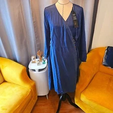 NWT Alp N Rock Maya Wrap Dress Pacific Blue - XL