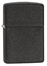 Zippo Black Crackle Windproof Lighter Genuine All Metal Refillable Lifetime Use