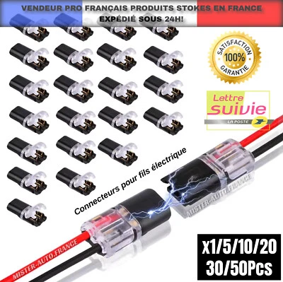 Connecteur de Fil Électrique Voiture Etc Câble Bornes Prise✅2 Broches 18-22AWG