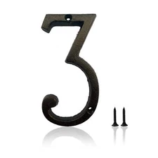 5.5 Inch House Numbers Cast Iron House Numbers for Outside Address Numbers fo...