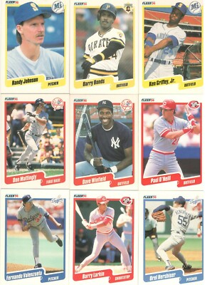 1990 Fleer Baseball Complete Set, 660 Cards, Walker, Sosa, Gonzalez,  Grissom RCs