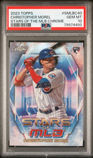 2023 Topps Christopher Morel STARS OF THE MLB RC, CHROME Parallel, PSA 10 POP 6