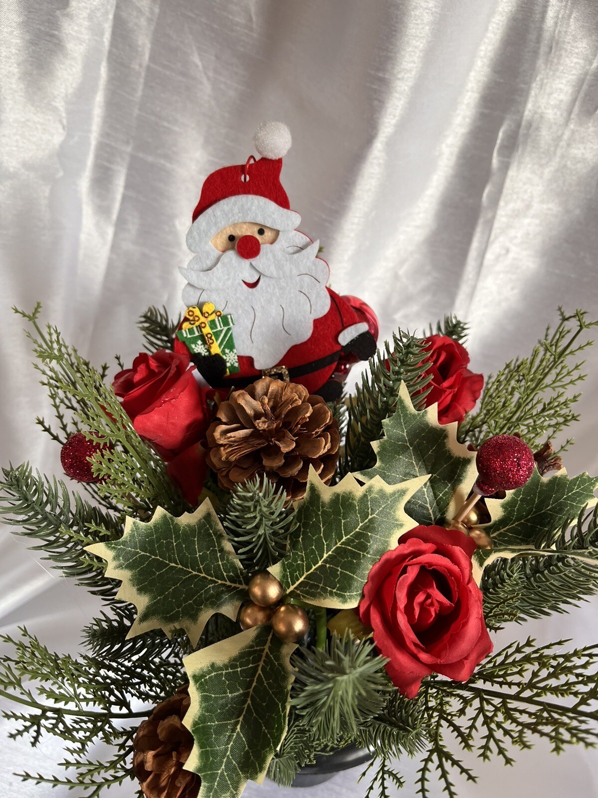 christmas artificial flowers for graves Cemetery Pot Arrangement eBay